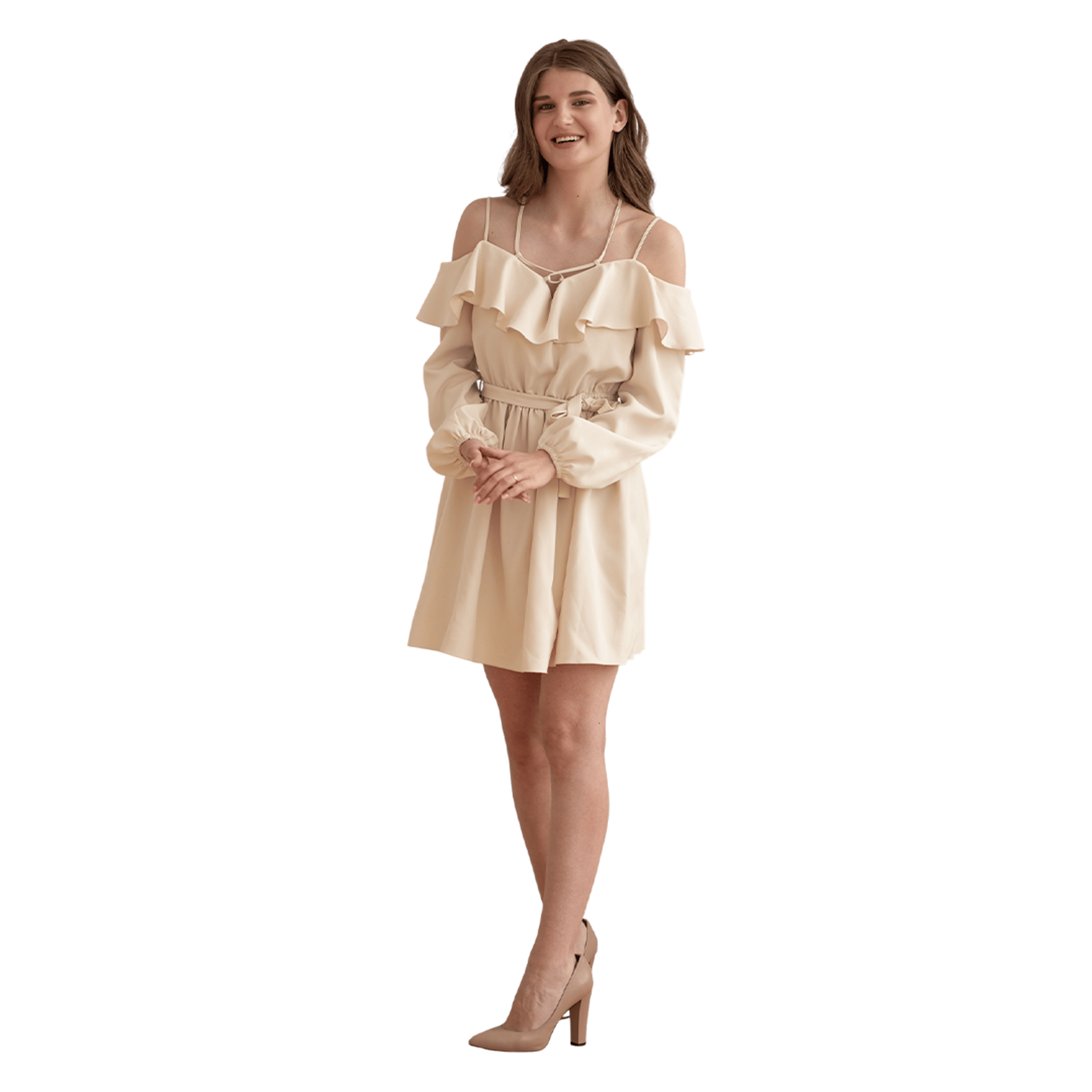 Champagne Ruffle Charm